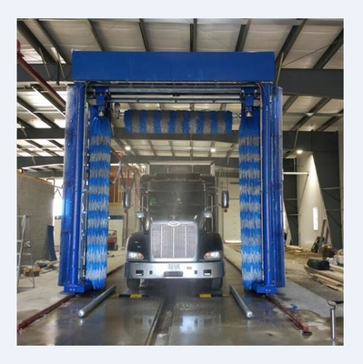 Risense Full Automatic Brush Wash Rollover Type Truck Washer Bus Wash System for Sale 24000*5114mm 250l/bus 25ml/bus 8.86kw