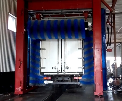 Risense Truck Washing Machine Automatic Bus Wash Truck Wash Fully Automatic with 3-5 Brushes 24000*5114mm 250l/bus 25ml/bus