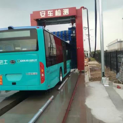 Risense Mobile Rollover Type High Pressure Bus Wash System Automatic Truck Wash Machine for Sale 24000*5114mm 250l/bus 25ml/bus