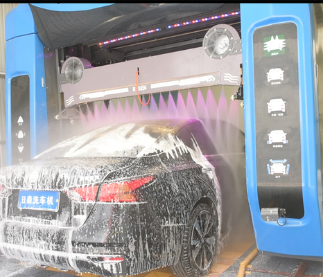 Risense Professional Manufacturer  Full Automatic Rollover Car Wash Machine Systems with air Dryer and Wheel Brushes